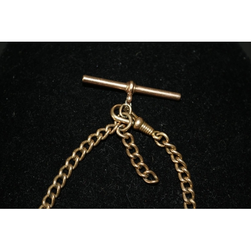 18 - 9ct Gold Fob Watch Chain 15 grams