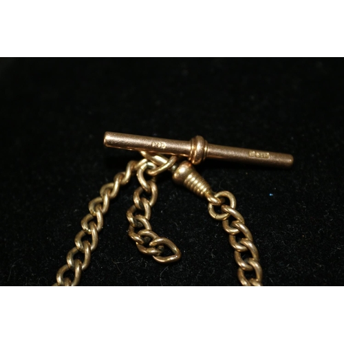 18 - 9ct Gold Fob Watch Chain 15 grams