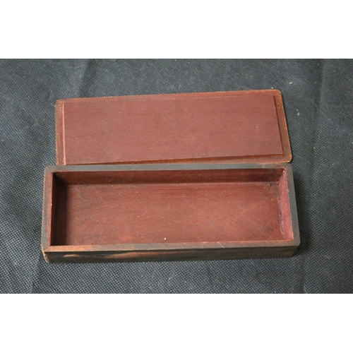 24 - A Collection of Wooden Boxes including Pen Boxes with Oriental Theme