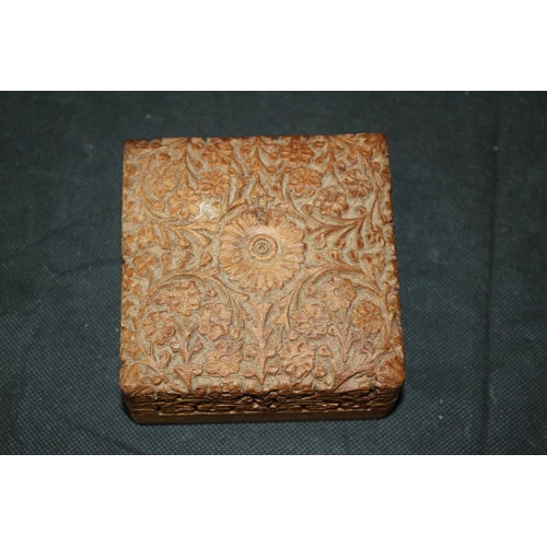 24 - A Collection of Wooden Boxes including Pen Boxes with Oriental Theme