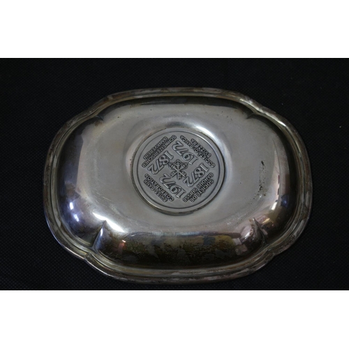 31 - 925 Silver Coin Dish 100 Year Commemorative, Swiss Bank Corporations 164 g