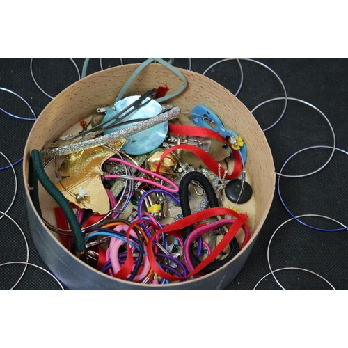 33 - A Box of Costume Jewellery including Vibrant Beads