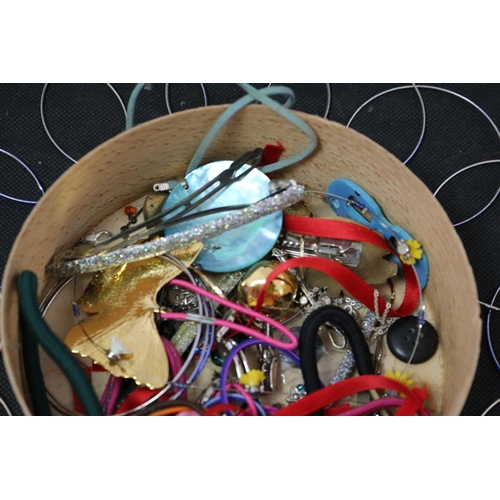 33 - A Box of Costume Jewellery including Vibrant Beads