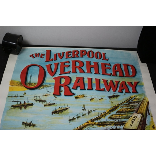 36 - Interesting Liverpool Overhead Railway Poster