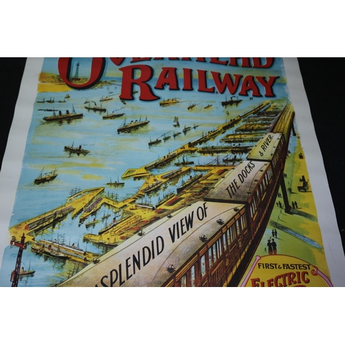 36 - Interesting Liverpool Overhead Railway Poster