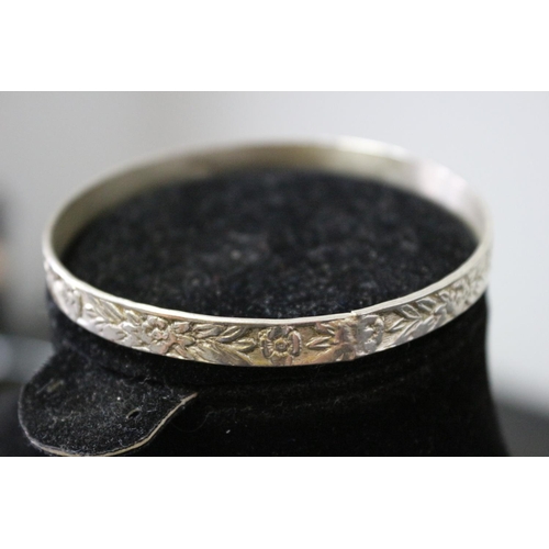 7 - Wrist Bangle Believed to be Foreign Silver