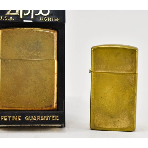 192 - A Collection Of 3 Zippo Lighters, One In Case.