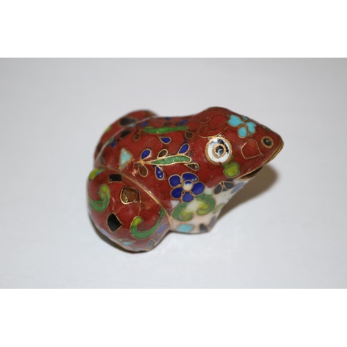 222 - A Cloisonne Frog