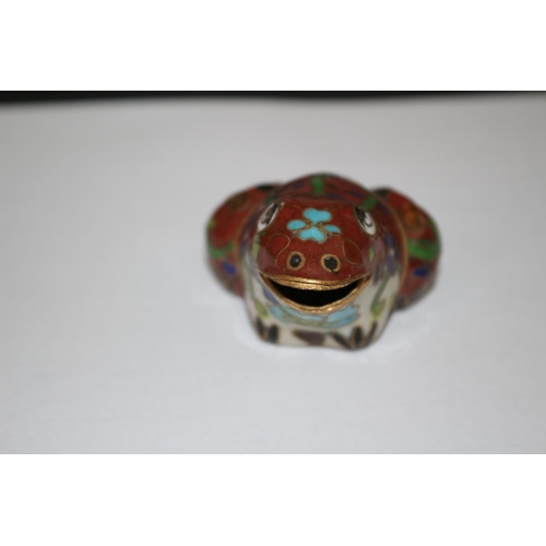 222 - A Cloisonne Frog