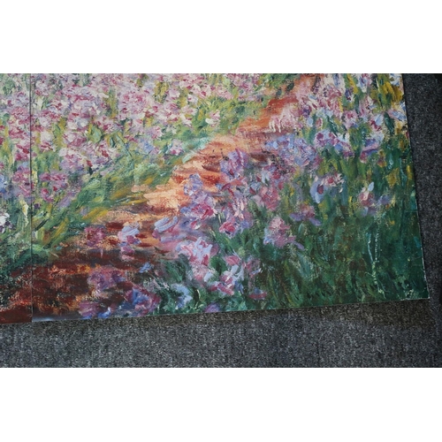 228 - A Large Split Picture Poster Claude Monet 1987 Musee D'Orsay Paris size 122cm x 86cm