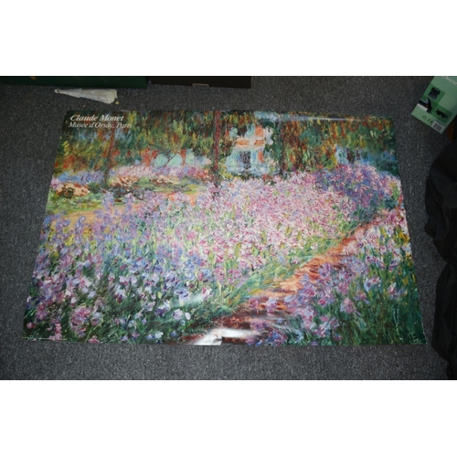 228 - A Large Split Picture Poster Claude Monet 1987 Musee D'Orsay Paris size 122cm x 86cm