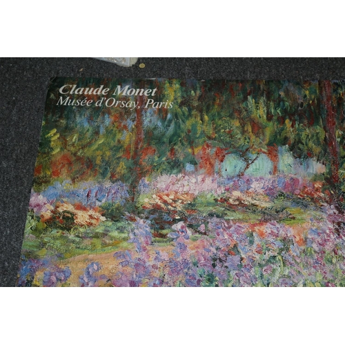 228 - A Large Split Picture Poster Claude Monet 1987 Musee D'Orsay Paris size 122cm x 86cm