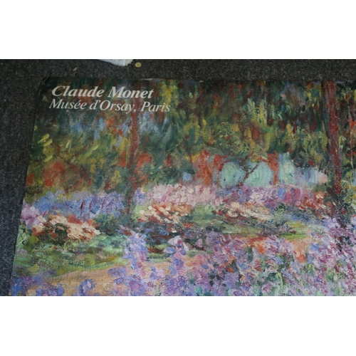 228 - A Large Split Picture Poster Claude Monet 1987 Musee D'Orsay Paris size 122cm x 86cm