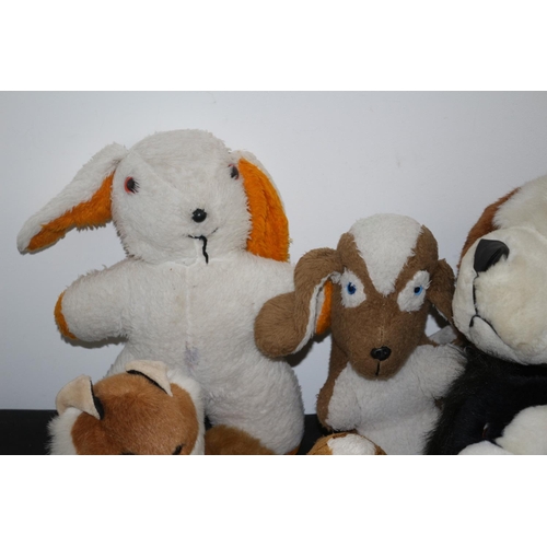 235 - A Selection of Mainly Vintage Soft Cuddly Toys