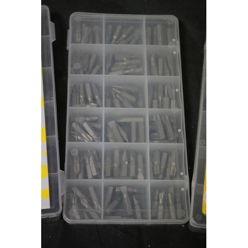 106 - 4 Boxes not all Full Containing Roll Pins, Nuts & Bolts, O-Ring and Screw Driver Ends