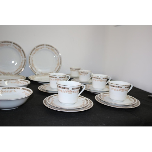 261 - A Set of Dinnerware Marked Fine Porcelain Made in Japan 2858A 30 pieces including Cups, Saucers and ... 