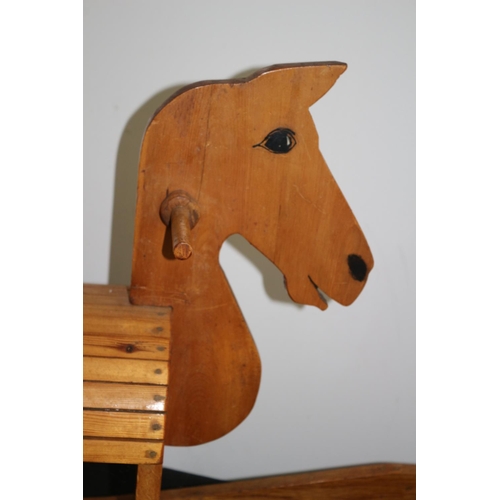 266 - A Wooden Rocking Horse without Tail Heavy