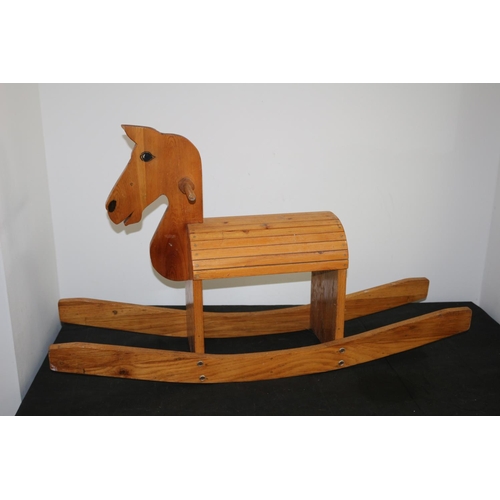 266 - A Wooden Rocking Horse without Tail Heavy