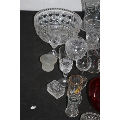 281 - Large Selection of Glassware, including - Dartington Vase, Royal Brierley, Italian and French Pieces