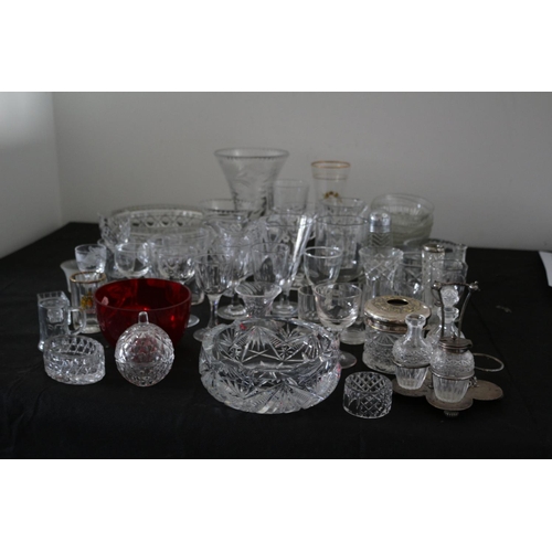 281 - Large Selection of Glassware, including - Dartington Vase, Royal Brierley, Italian and French Pieces