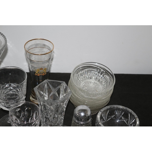 281 - Large Selection of Glassware, including - Dartington Vase, Royal Brierley, Italian and French Pieces