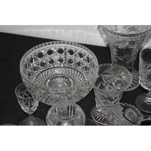 281 - Large Selection of Glassware, including - Dartington Vase, Royal Brierley, Italian and French Pieces