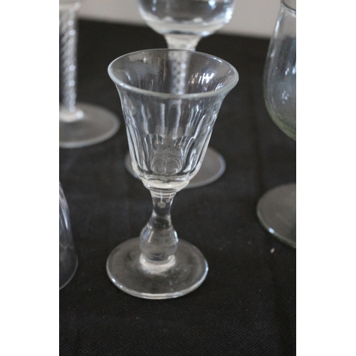 292 - Selection of Clear Glass plus a Bell with Metal Handle