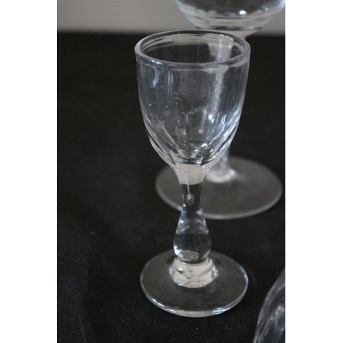 292 - Selection of Clear Glass plus a Bell with Metal Handle