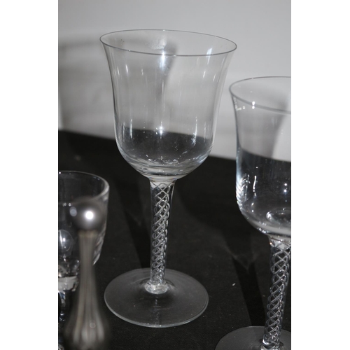 292 - Selection of Clear Glass plus a Bell with Metal Handle