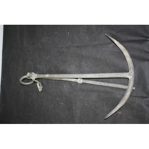 60 - Galvanized Metal Anchor 49cm Tall