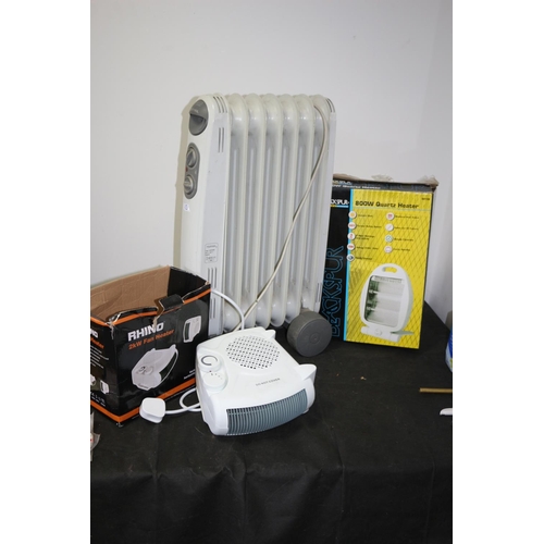 68 - 3 House Heater Including Fan Heater and Radiator Style Working