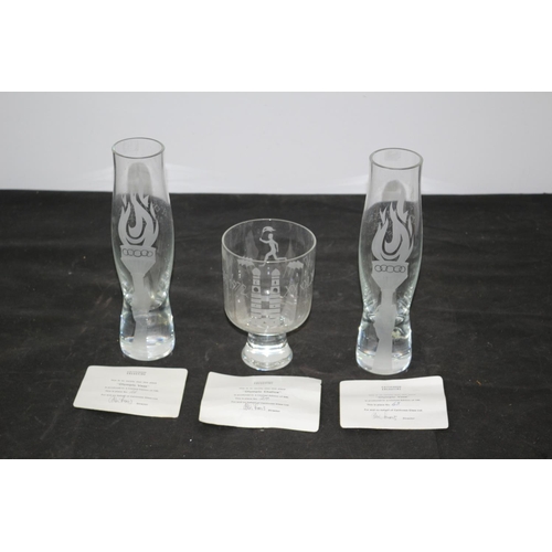 80 - A Wonderful Olympic Themed Lot with Limited Edition Glassware Engraved By Caithness with Certificati... 