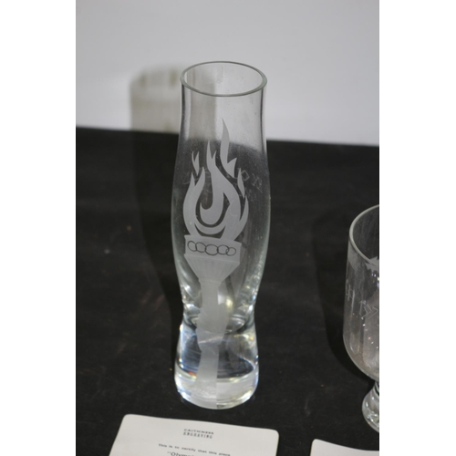 80 - A Wonderful Olympic Themed Lot with Limited Edition Glassware Engraved By Caithness with Certificati... 