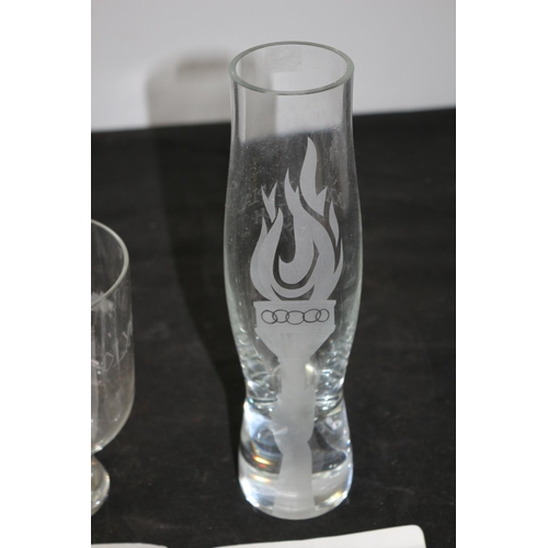 80 - A Wonderful Olympic Themed Lot with Limited Edition Glassware Engraved By Caithness with Certificati... 