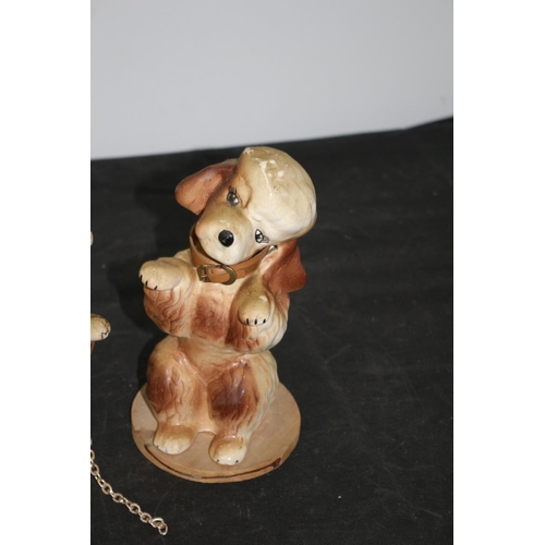 86 - 2 Vintage Poodle Dog Figurines