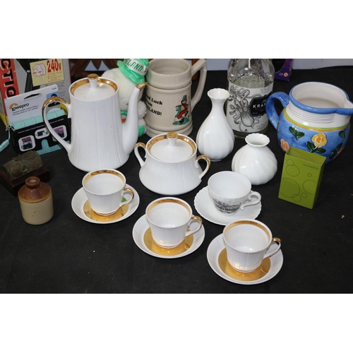 90 - A Mixed Lot Including China Ware, Inspection Lamp, Game and Wedgewood