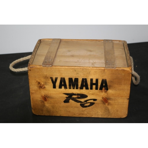 91 - Wooden Storage Box With Yamaha R6 Theme 37x25x23