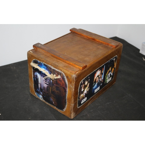 94 - Wooden Storage Box With Star Wars  Theme 37x25x23