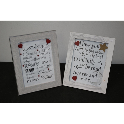 98 - 2 Heartwarming Sayings Framed