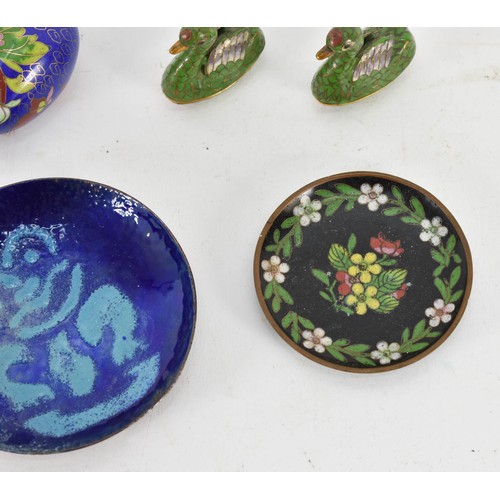 304 - A Collection Of 5 Enamel Objects Including Cloisonné