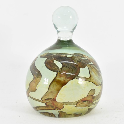 309 - A Stunning Mdina Art Glass Paperweight - Signed To Base. 11cm Height.