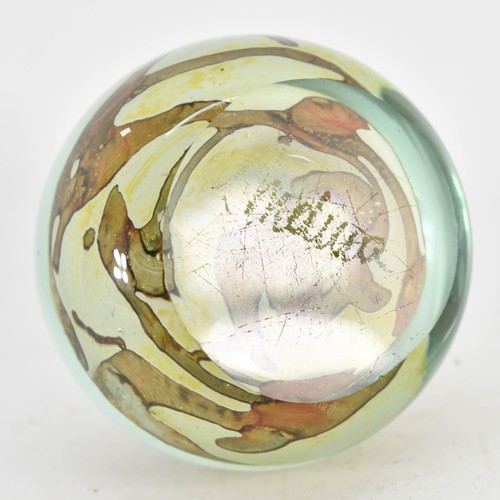 309 - A Stunning Mdina Art Glass Paperweight - Signed To Base. 11cm Height.