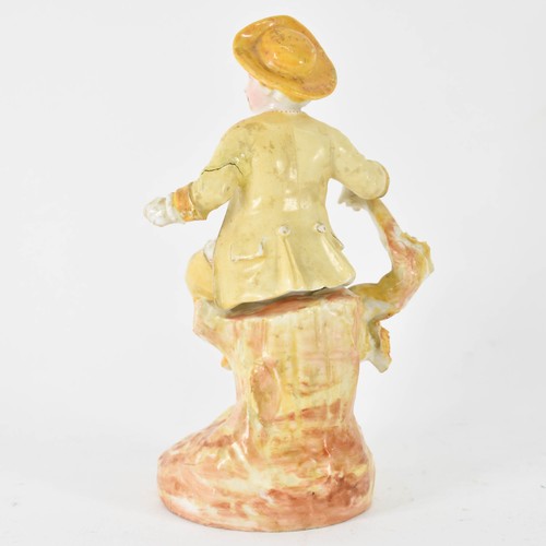 315 - A Believed To Be Meissen Figurine. Height 14.7cm. (A/F).