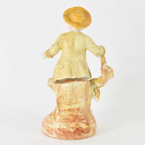 315 - A Believed To Be Meissen Figurine. Height 14.7cm. (A/F).