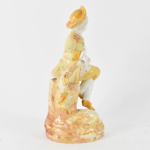 315 - A Believed To Be Meissen Figurine. Height 14.7cm. (A/F).