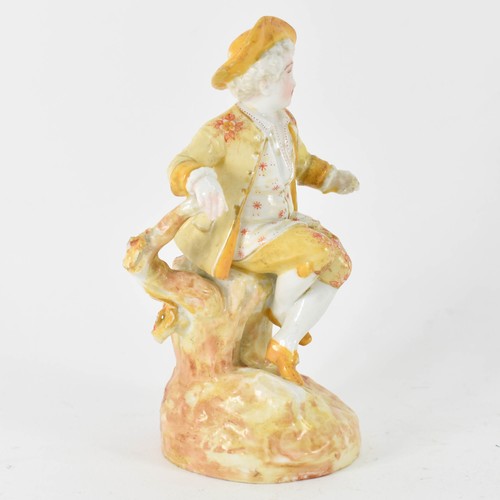 315 - A Believed To Be Meissen Figurine. Height 14.7cm. (A/F).