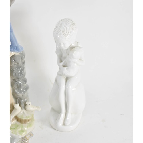 328 - A Collection Of 6 Figurines Including Lladro, Spode And Nao. Some (A/F).