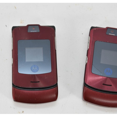 330 - A Pair Of Two Motorola V3 Razr Mobile Phones (untested).