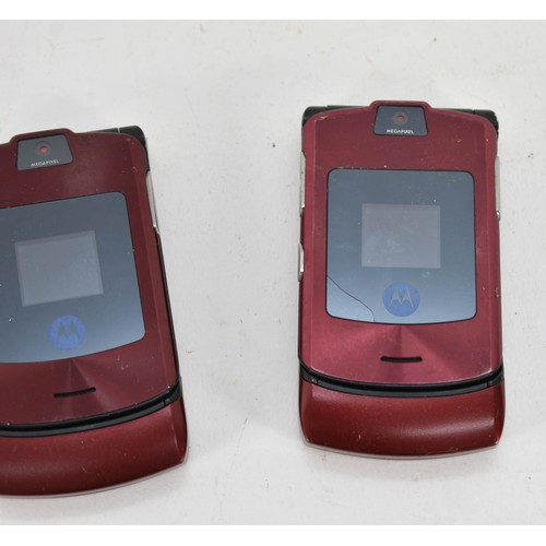 330 - A Pair Of Two Motorola V3 Razr Mobile Phones (untested).