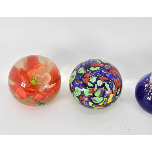 332 - A Collection Of 5 Glass Paperweights